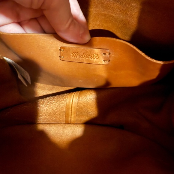 Madewell Sydney Leather Crossbody Bag Burnished Caramel Convertible - Picture 11 of 12